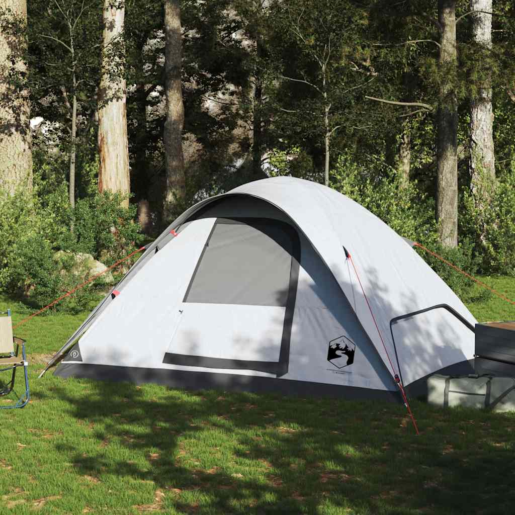 vidaXL Family Tent Dome 6-Person White Blackout Fabric Waterproof - 270 x 210 x 145 cm