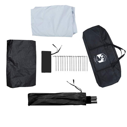 vidaXL Family Tent Dome 6-Person White Blackout Fabric Waterproof - 270 x 210 x 145 cm
