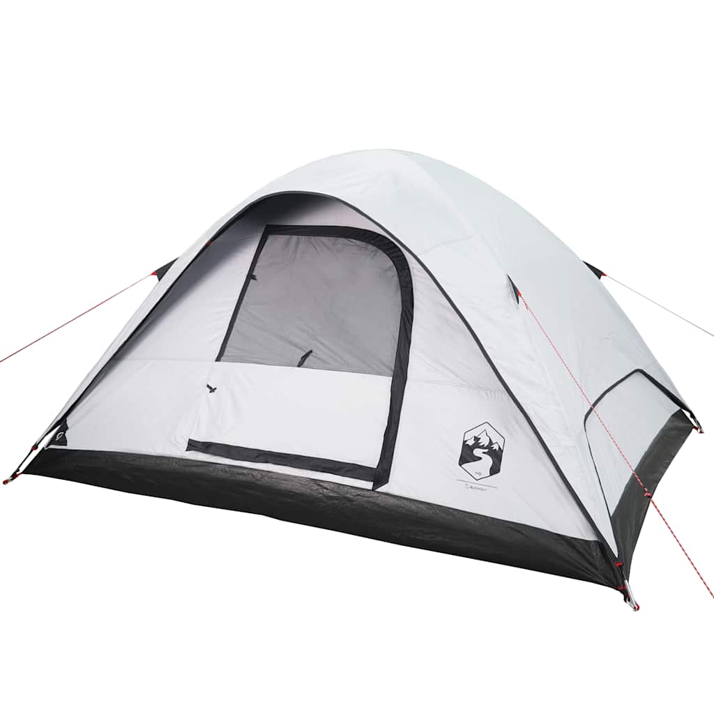 vidaXL Family Tent Dome 6-Person White Blackout Fabric Waterproof - 270 x 210 x 145 cm