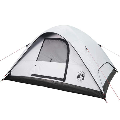 vidaXL Family Tent Dome 6-Person White Blackout Fabric Waterproof - 270 x 210 x 145 cm