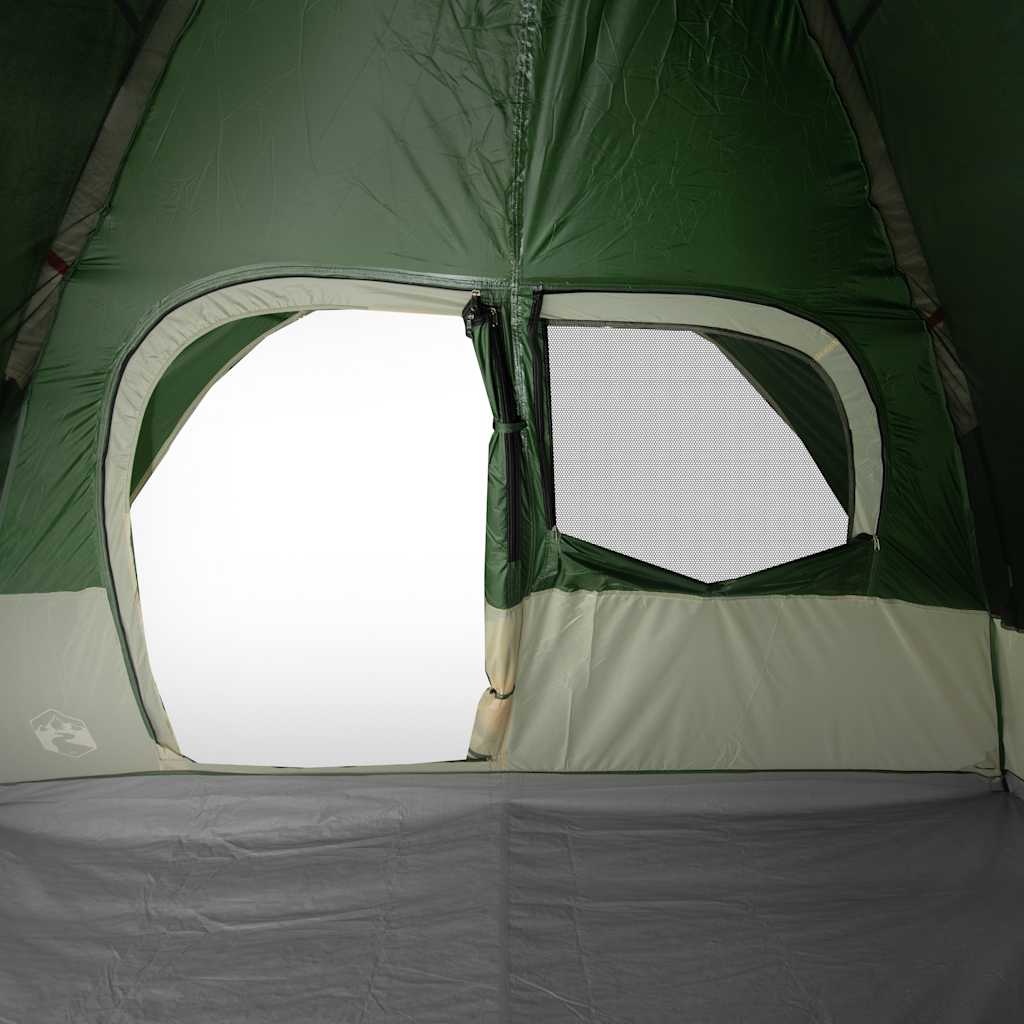 vidaXL Family Tent Dome 6-Person Green Waterproof - 334 x 273 x 190 cm