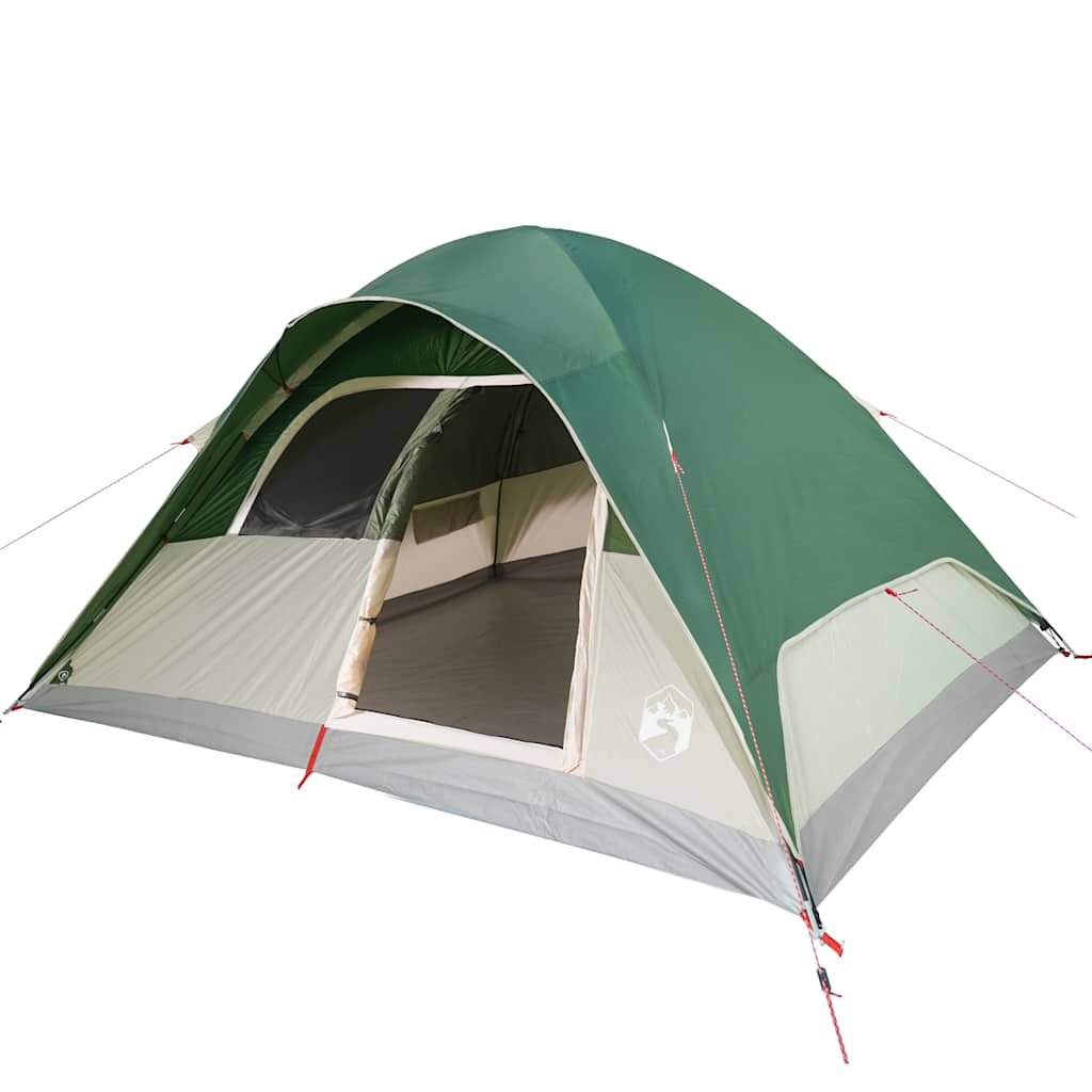 vidaXL Family Tent Dome 6-Person Green Waterproof - 334 x 273 x 190 cm