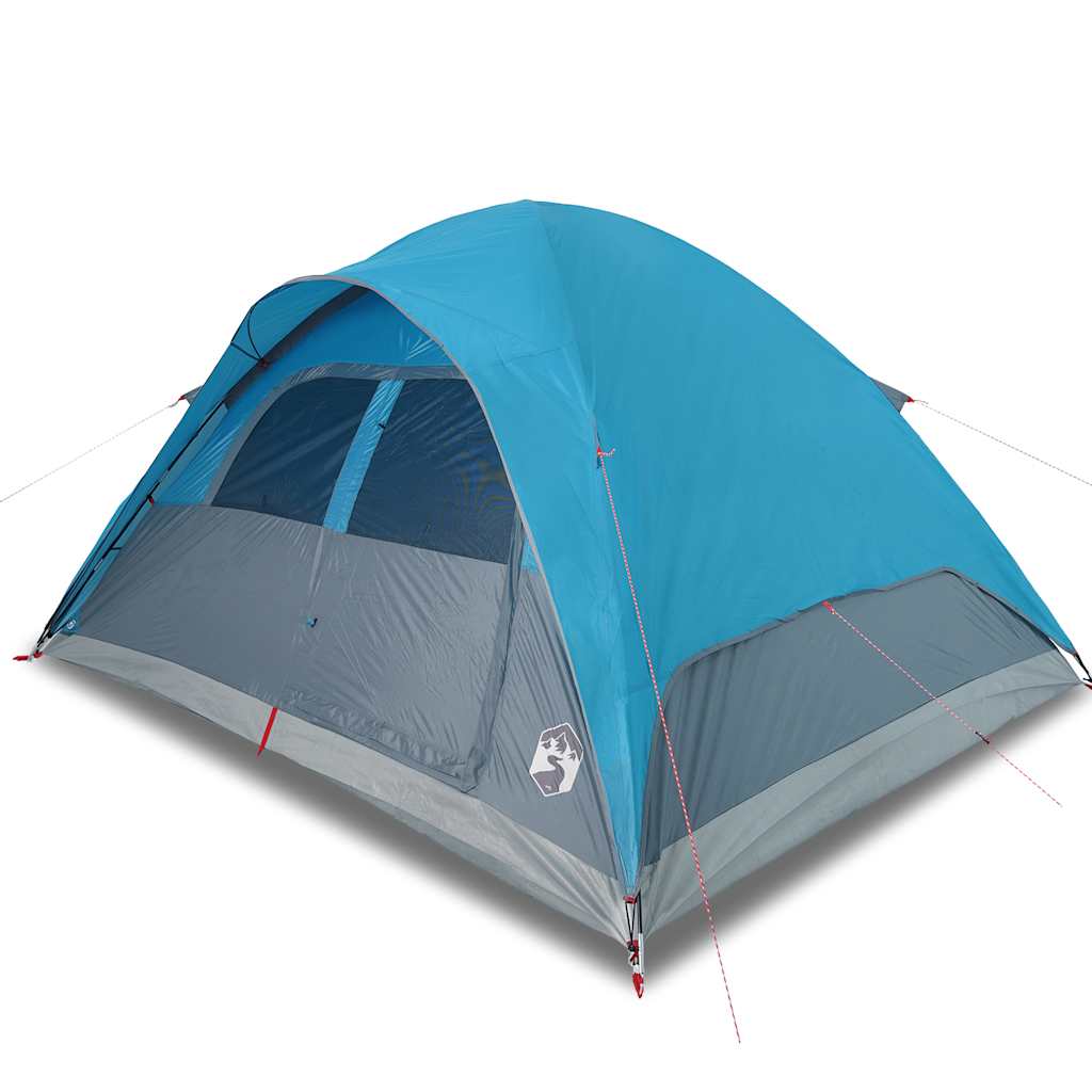 vidaXL Family Tent Dome 6-Person Blue Waterproof - 334 x 273 x 190 cm