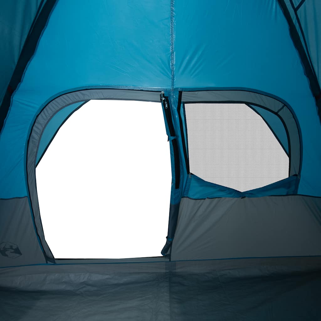vidaXL Family Tent Dome 6-Person Blue Waterproof - 334 x 273 x 190 cm