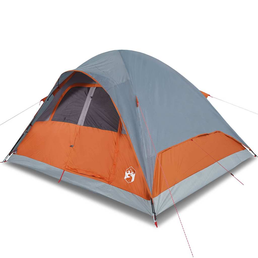 vidaXL Family Tent Dome 6-Person Orange Waterproof - 334 x 273 x 190 cm