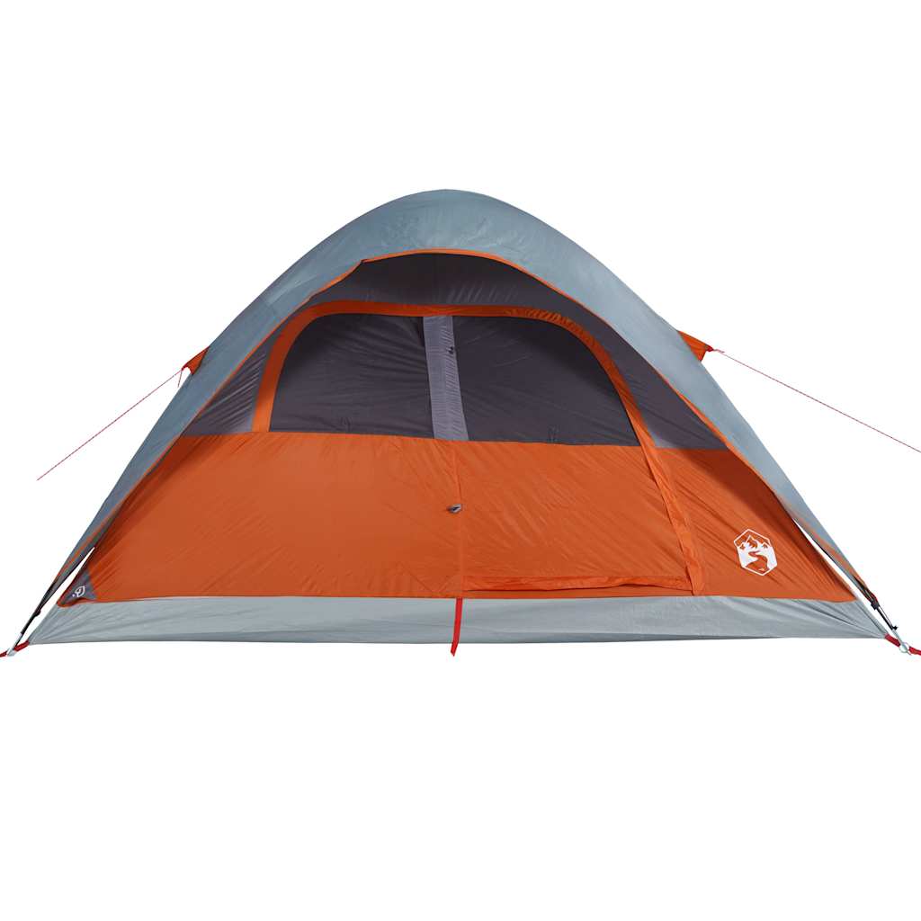 vidaXL Family Tent Dome 6-Person Orange Waterproof - 334 x 273 x 190 cm