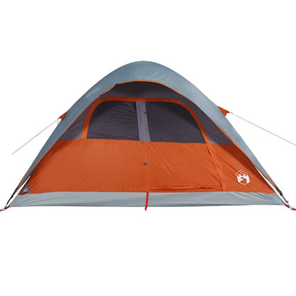 vidaXL Family Tent Dome 6-Person Orange Waterproof - 334 x 273 x 190 cm