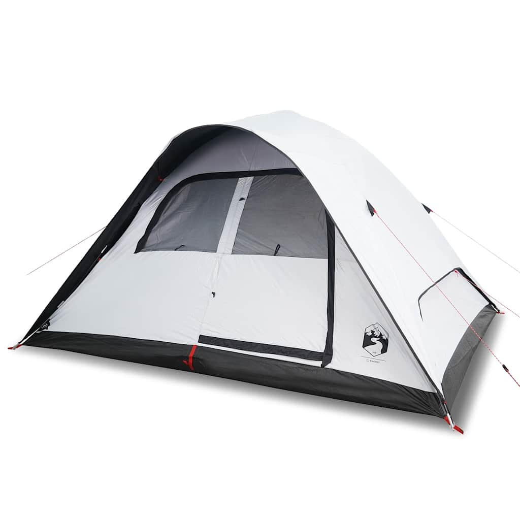 vidaXL Family Tent Dome 6-Person White Blackout Fabric Waterproof - 334 x 273 x 190 cm