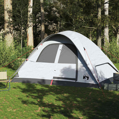 vidaXL Family Tent Dome 6-Person White Blackout Fabric Waterproof - 334 x 273 x 190 cm