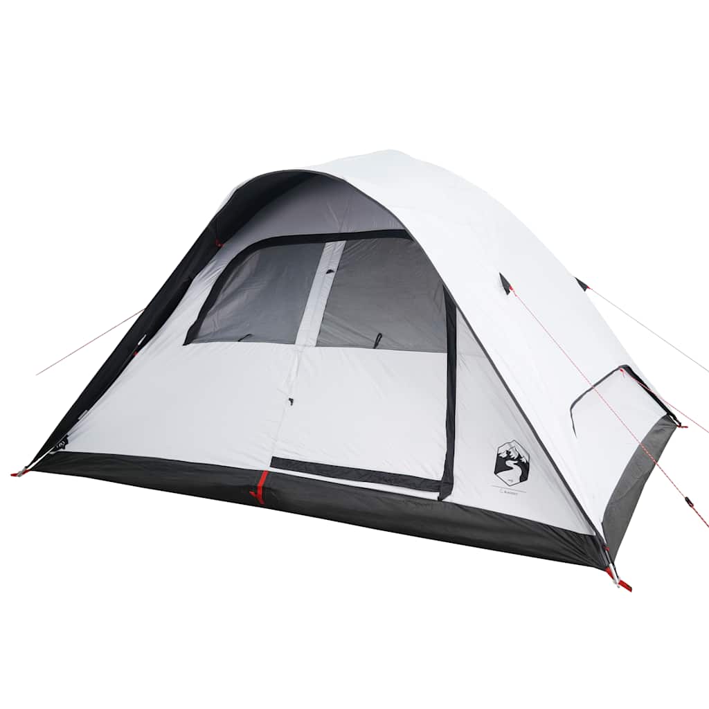 vidaXL Family Tent Dome 6-Person White Blackout Fabric Waterproof - 334 x 273 x 190 cm