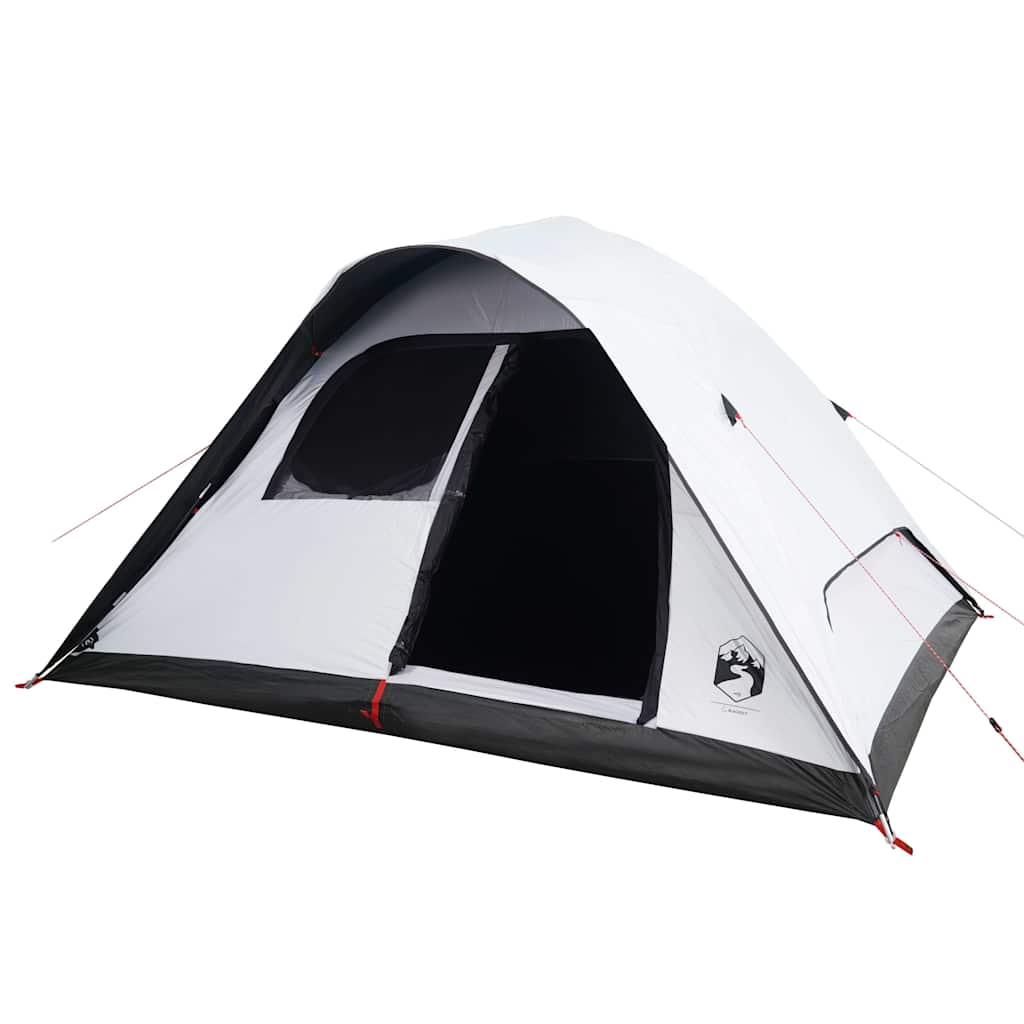 vidaXL Family Tent Dome 6-Person White Blackout Fabric Waterproof - 334 x 273 x 190 cm
