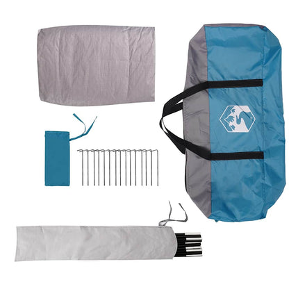 vidaXL Family Tent Dome 11-Person Blue Waterproof