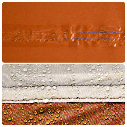vidaXL Family Tent Dome 11-Person Grey and Orange Waterproof