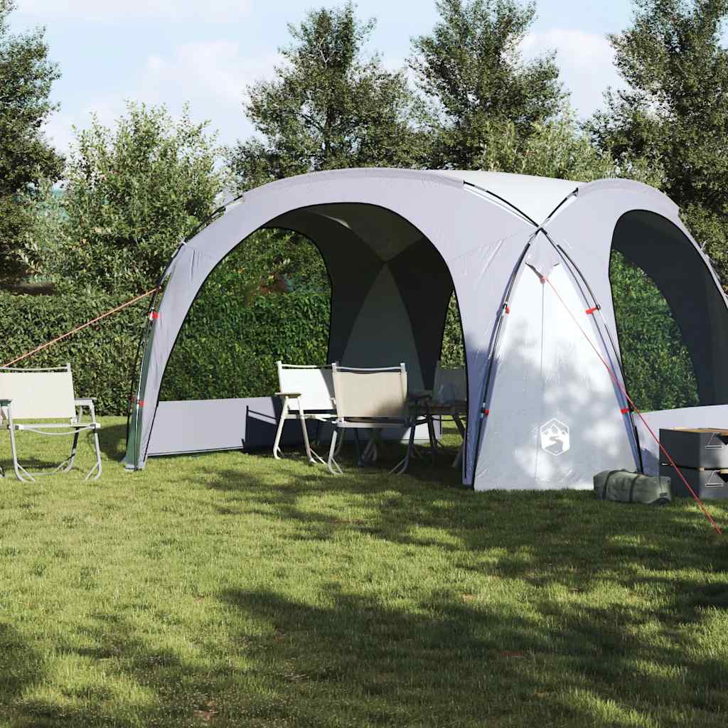 vidaXL Party Tent White and Grey Waterproof - 9-person