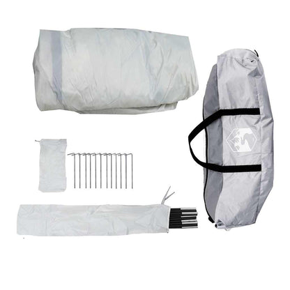 vidaXL Party Tent White and Grey Waterproof - 9-person