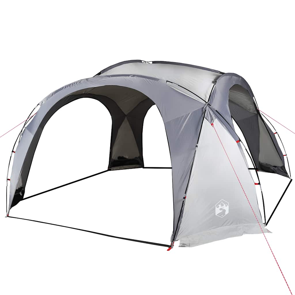 vidaXL Party Tent White and Grey Waterproof - 9-person
