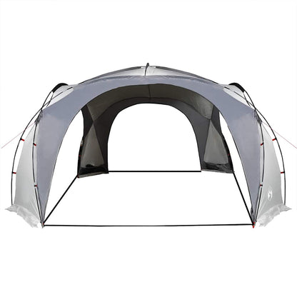vidaXL Party Tent White and Grey Waterproof - 9-person