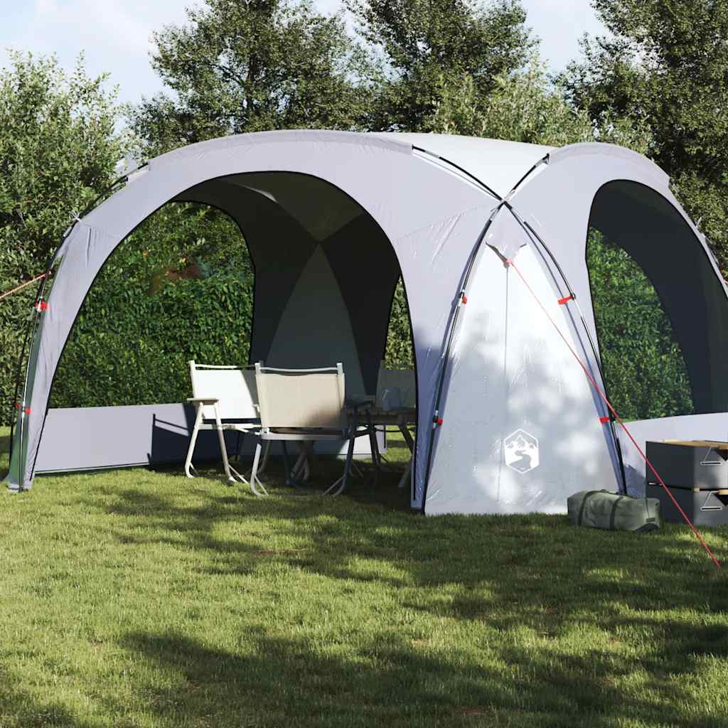 vidaXL Party Tent White and Grey Waterproof - 9-person