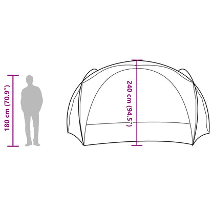 vidaXL Party Tent Blue Waterproof - 9-person