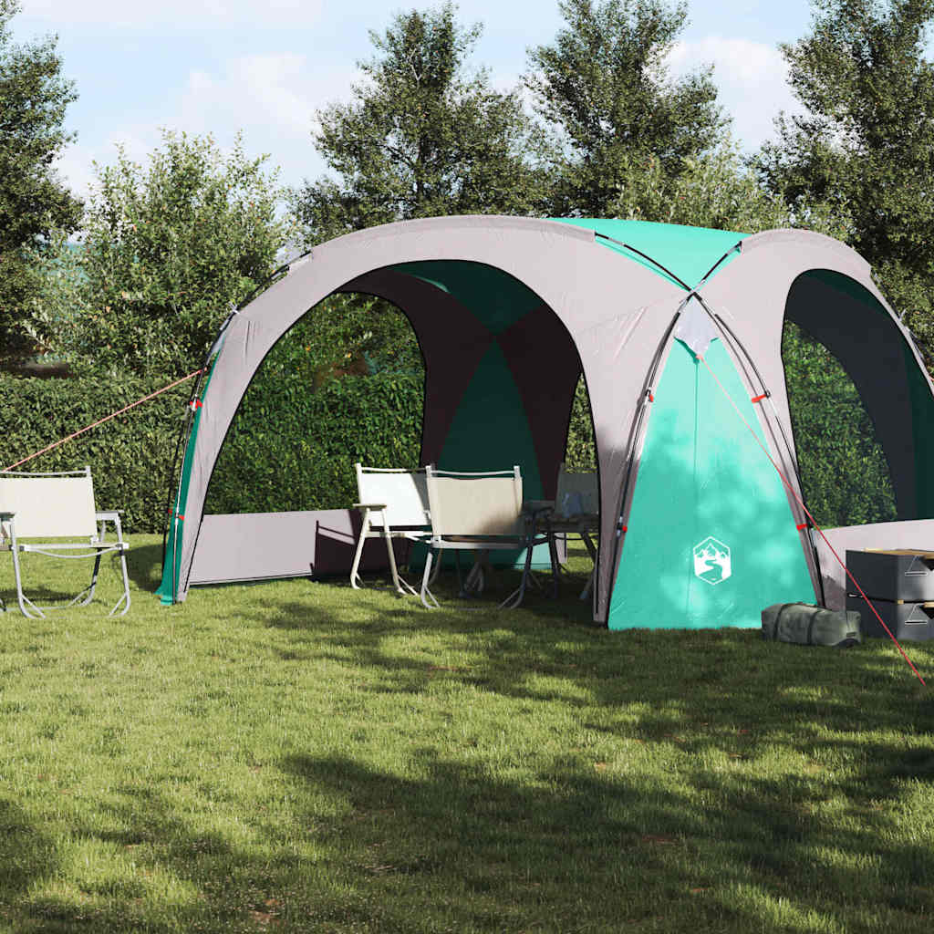 vidaXL Party Tent Green Waterproof - 9-person