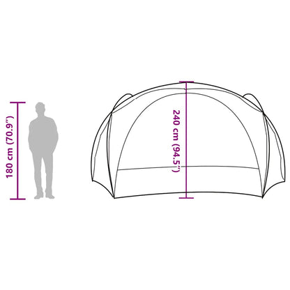 vidaXL Party Tent Green Waterproof - 9-person