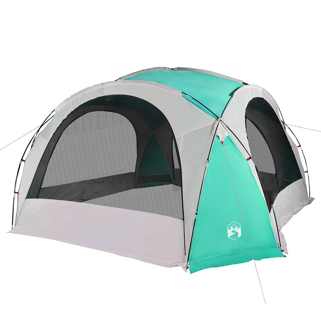 vidaXL Party Tent Green Waterproof - 9-person