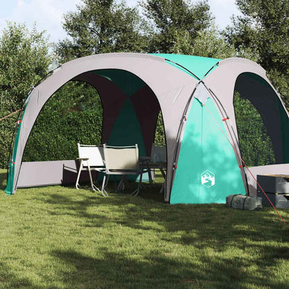 vidaXL Party Tent Green Waterproof - 9-person