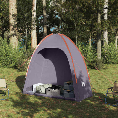 vidaXL Storage Tent Grey and Orange Waterproof - 198 x 85 x 186 cm