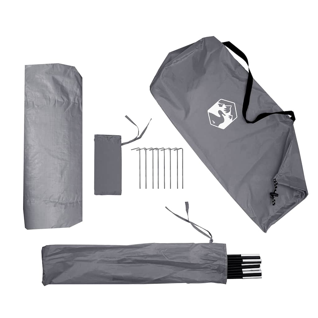 vidaXL Storage Tent Grey and Orange Waterproof - 198 x 85 x 186 cm