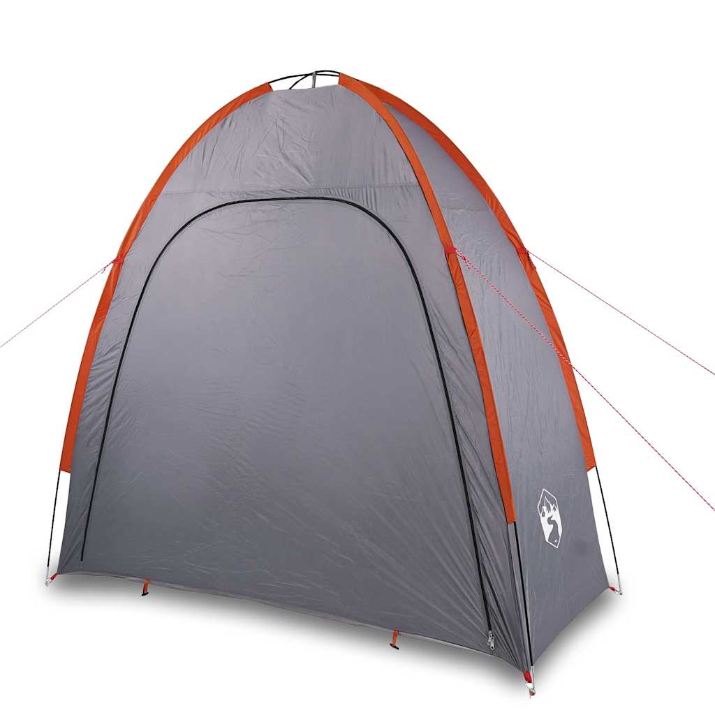 vidaXL Storage Tent Grey and Orange Waterproof - 198 x 85 x 186 cm