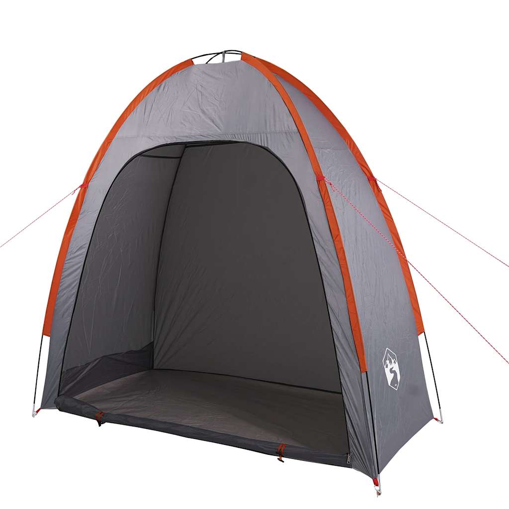 vidaXL Storage Tent Grey and Orange Waterproof - 198 x 85 x 186 cm
