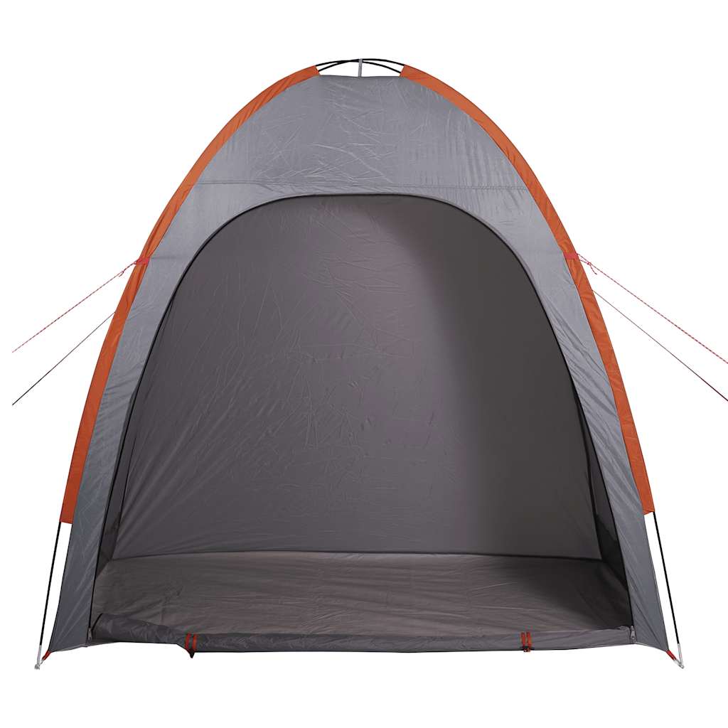 vidaXL Storage Tent Grey and Orange Waterproof - 198 x 85 x 186 cm