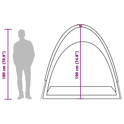 vidaXL Storage Tent Blue Waterproof - 200 x 163 x 190 cm