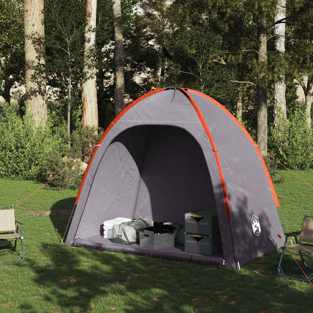 vidaXL Storage Tent Grey and Orange Waterproof - 200 x 163 x 190 cm