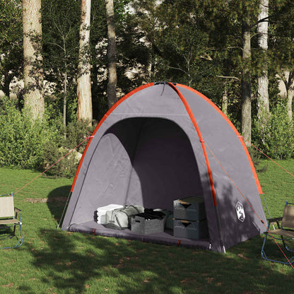 vidaXL Storage Tent Grey and Orange Waterproof - 200 x 163 x 190 cm