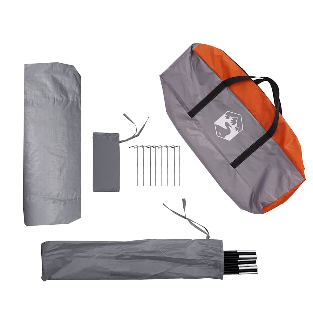 vidaXL Storage Tent Grey and Orange Waterproof - 200 x 163 x 190 cm