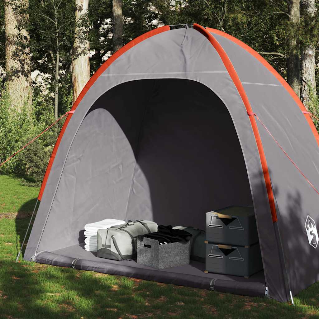 vidaXL Storage Tent Grey and Orange Waterproof - 200 x 163 x 190 cm