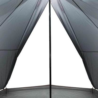 vidaXL Family Tent Tipi 8-Person Grey and Orange Waterproof - 43148