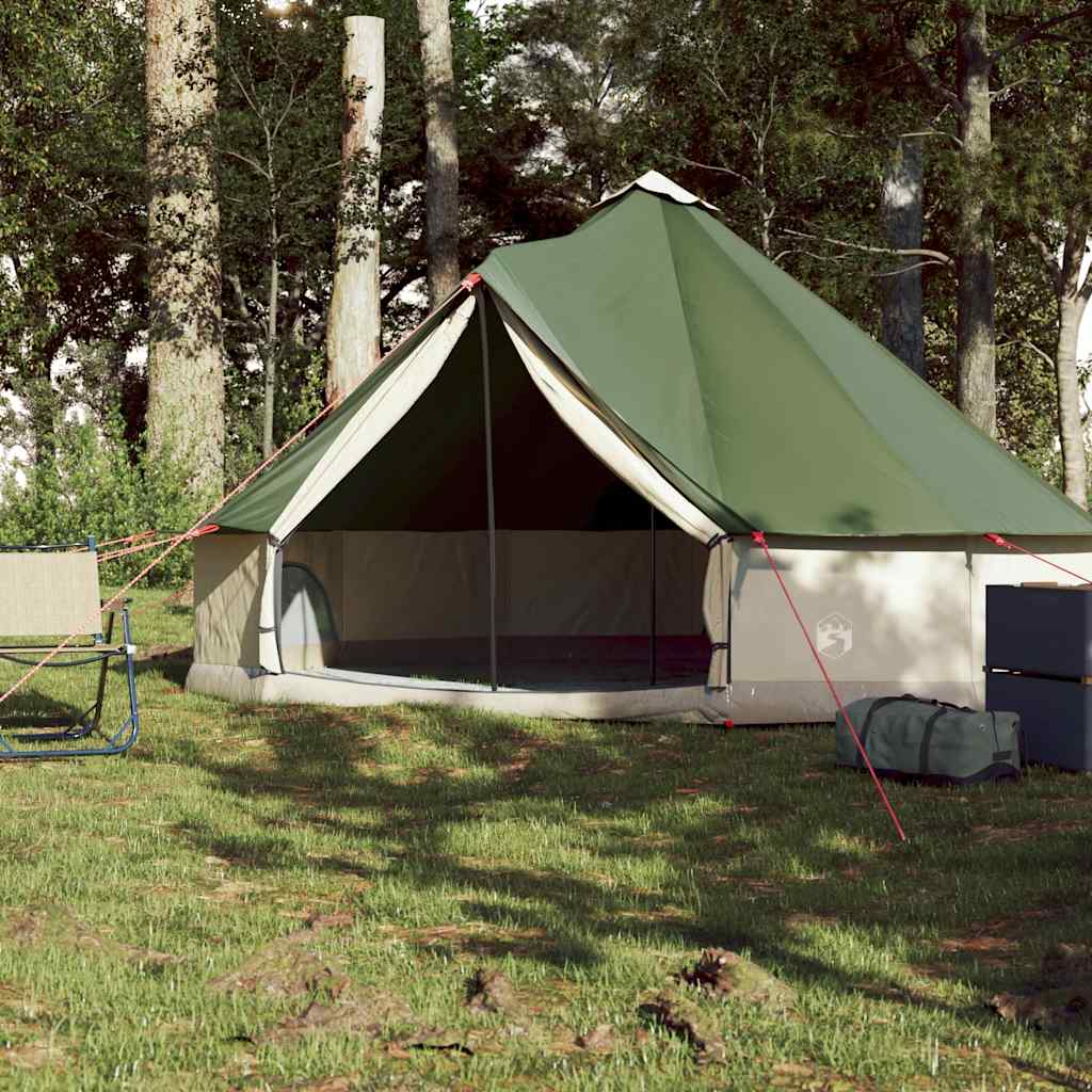 vidaXL Family Tent Tipi 6-Person Green Waterproof - 43152