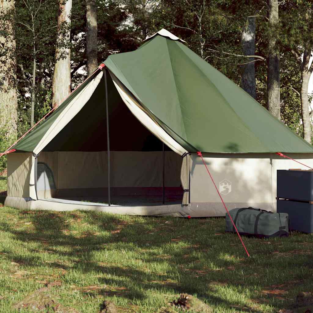 vidaXL Family Tent Tipi 6-Person Green Waterproof - 43152