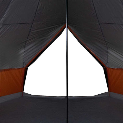 vidaXL Family Tent Tipi 6-Person Grey and Orange Waterproof - 43170