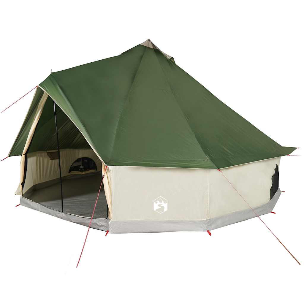 vidaXL Family Tent Tipi 8-Person Green Waterproof - 43179