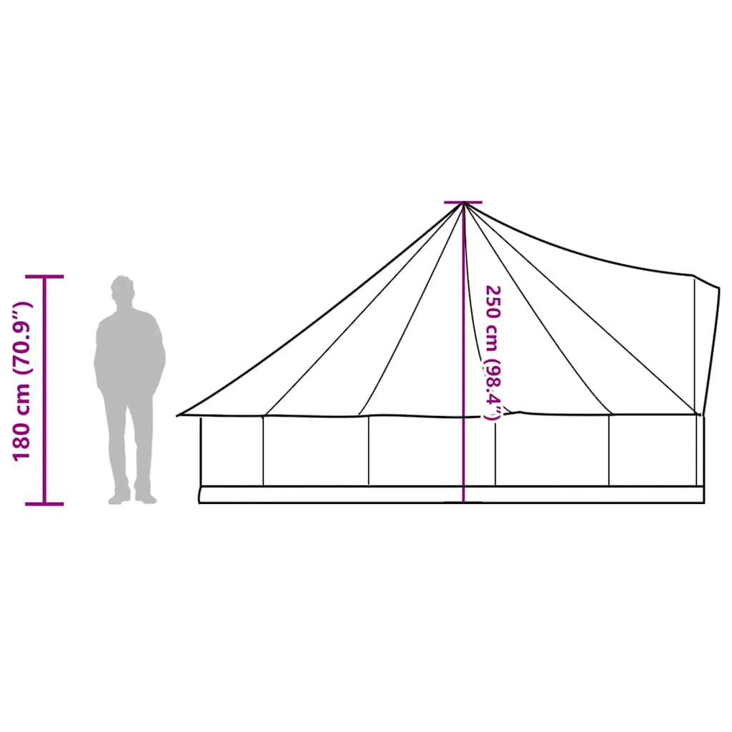 vidaXL Family Tent Tipi 8-Person Blue Waterproof - 43184