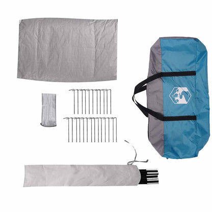 vidaXL Family Tent Tipi 10-Person Blue Waterproof