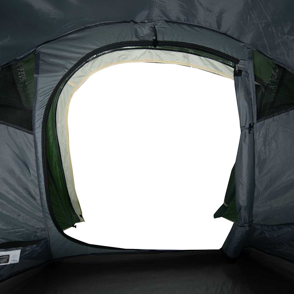 vidaXL Camping Tent Tunnel 3-Person Green Waterproof - 43227