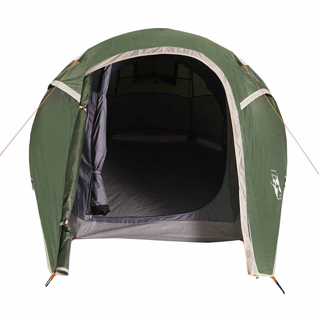 vidaXL Camping Tent Tunnel 3-Person Green Waterproof - 43227
