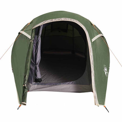 vidaXL Camping Tent Tunnel 3-Person Green Waterproof - 43227