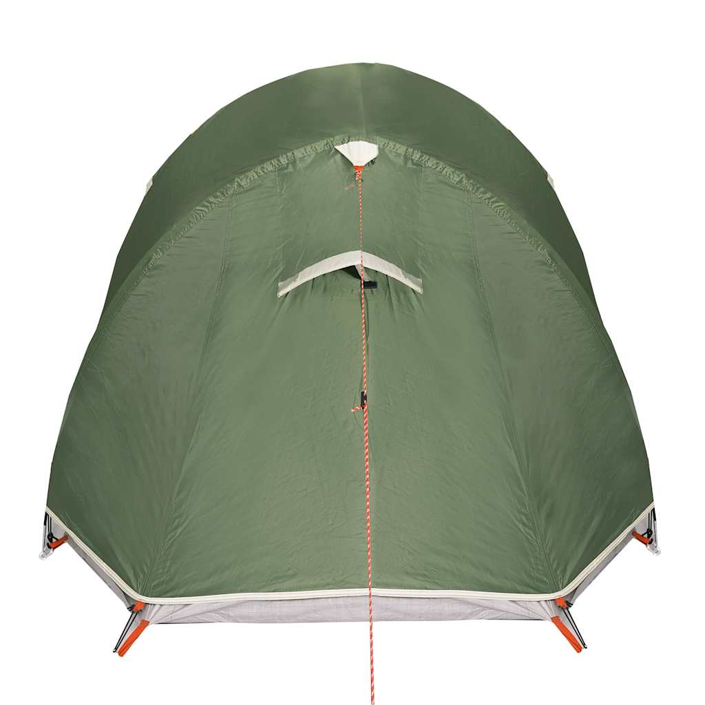vidaXL Camping Tent Tunnel 3-Person Green Waterproof - 43227