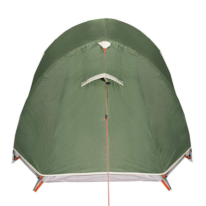 vidaXL Camping Tent Tunnel 3-Person Green Waterproof - 43227