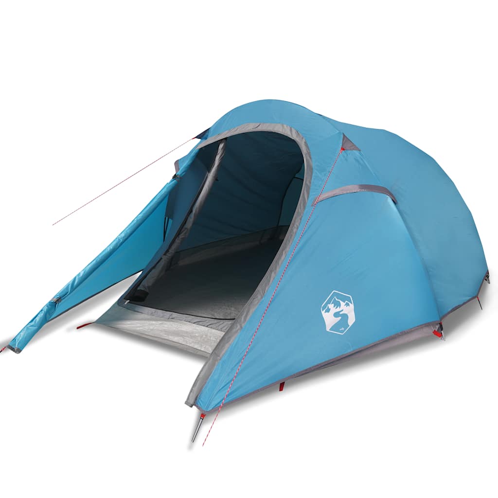 vidaXL Camping Tent Tunnel 3-Person Blue Waterproof - 43228